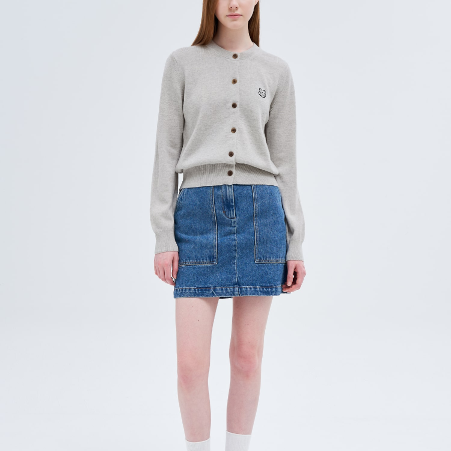 Maison Kitsuné Women Bold Fox Head Patch Regular Cardigan