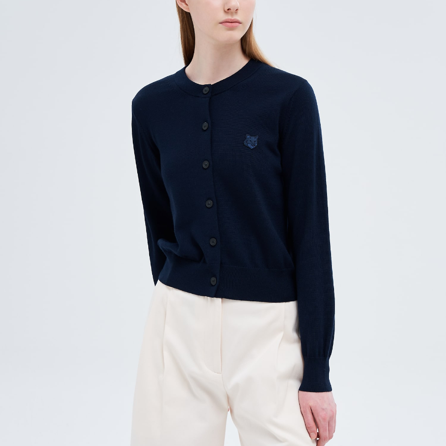 Maison Kitsuné Women Bold Fox Head Patch Regular Cardigan