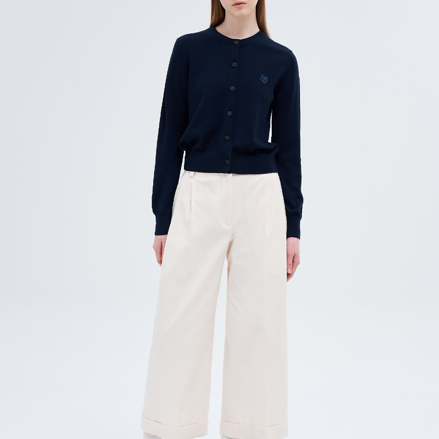 Maison Kitsuné Women Bold Fox Head Patch Regular Cardigan