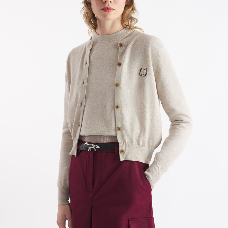 Maison Kitsuné Women Bold Fox Head Patch Regular Cardigan
