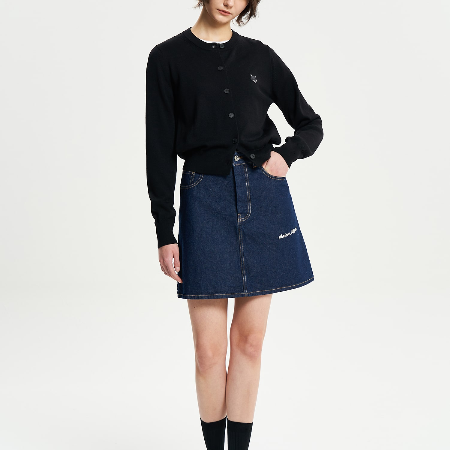 Maison Kitsuné Women Bold Fox Head Patch Regular Cardigan