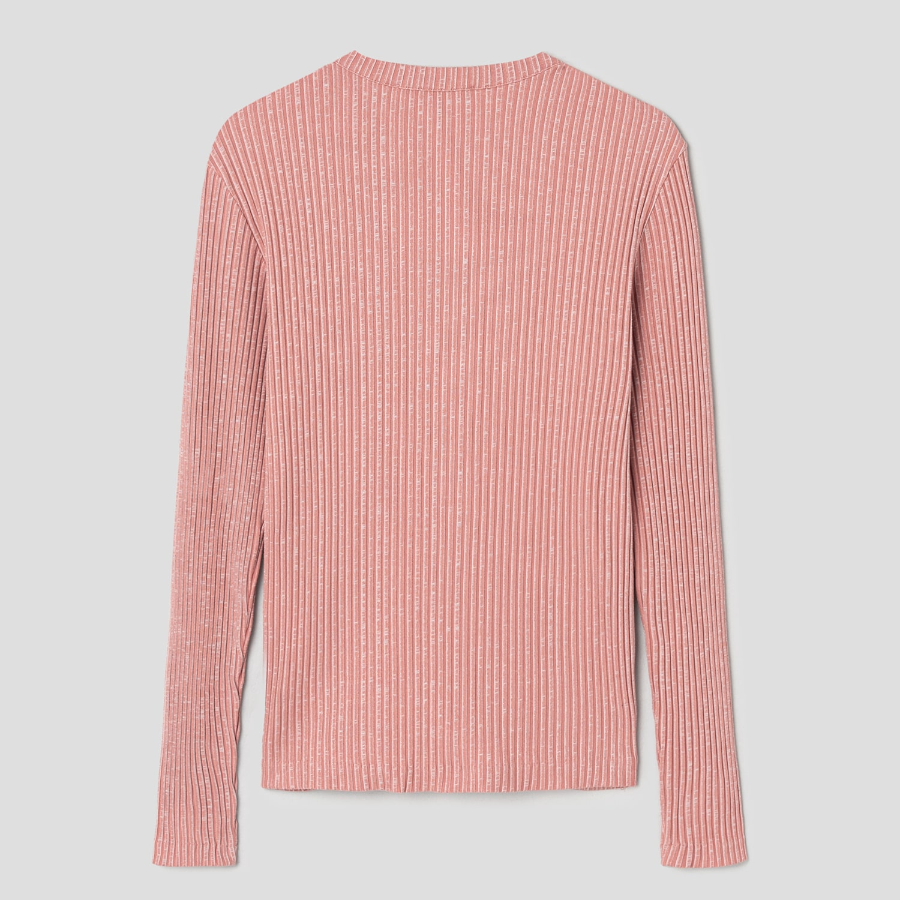 Maison Kitsuné Women Handwriting Label Ribbed Cardigan