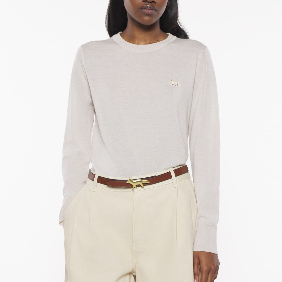 Maison Kitsuné Women Baby Fox Patch Regular Jumper