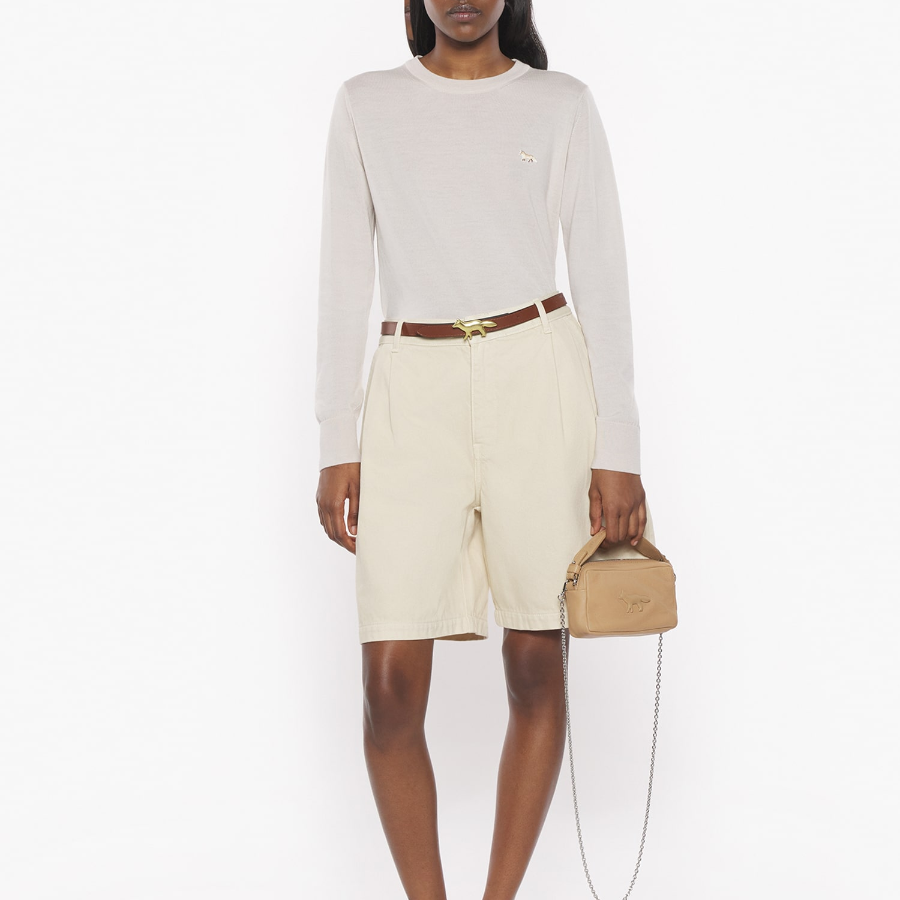 Maison Kitsuné Women Baby Fox Patch Regular Jumper