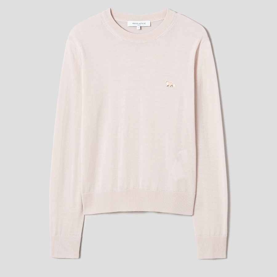 Maison Kitsuné Women Baby Fox Patch Regular Jumper