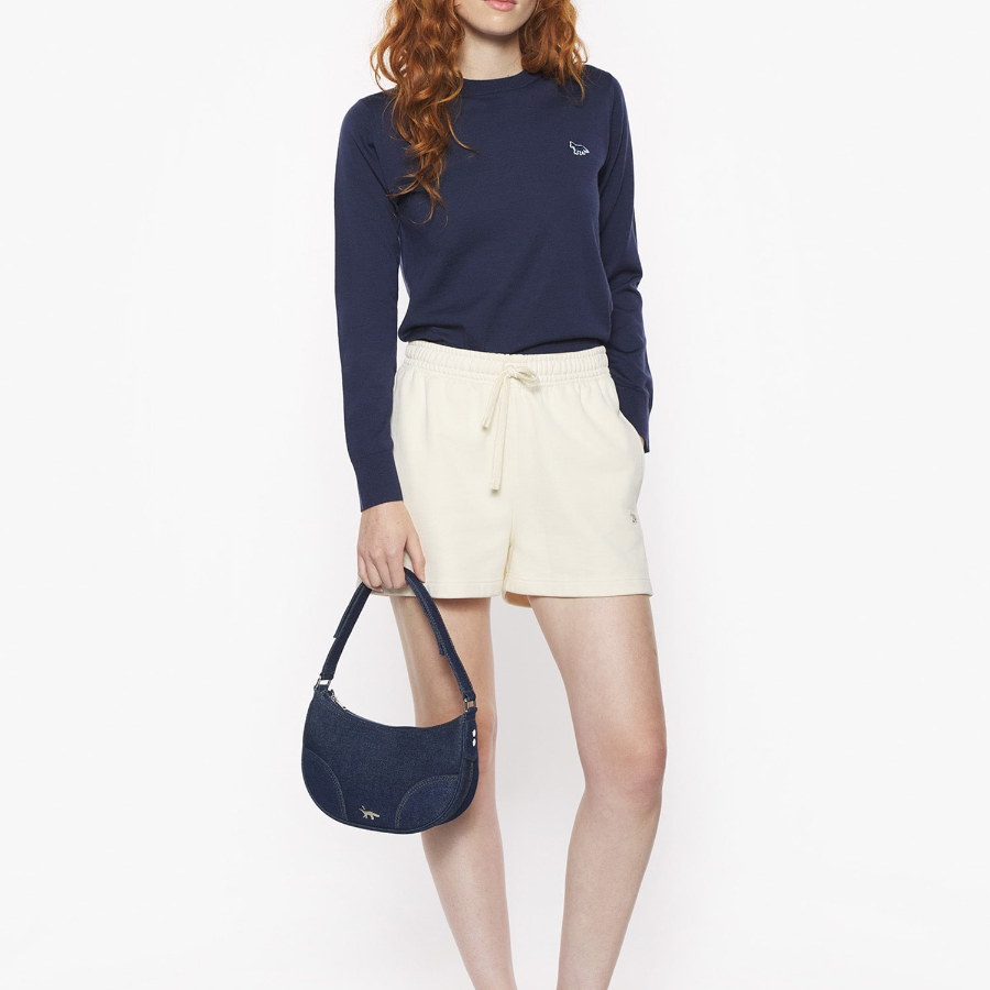 Maison Kitsuné Women Baby Fox Patch Regular Jumper