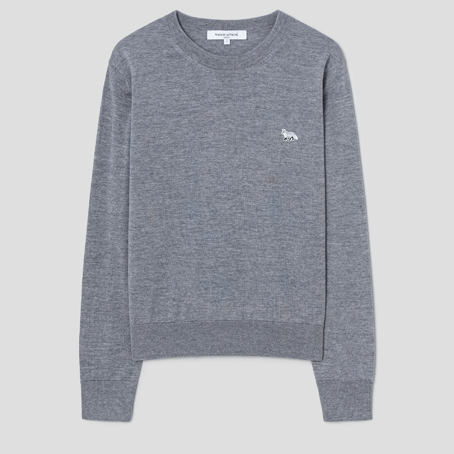 Maison Kitsuné Women Baby Fox Patch Regular Jumper
