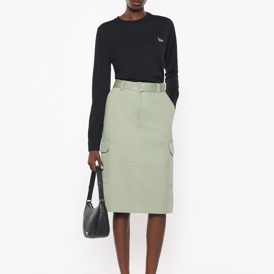 Maison Kitsuné Women Baby Fox Patch Regular Jumper