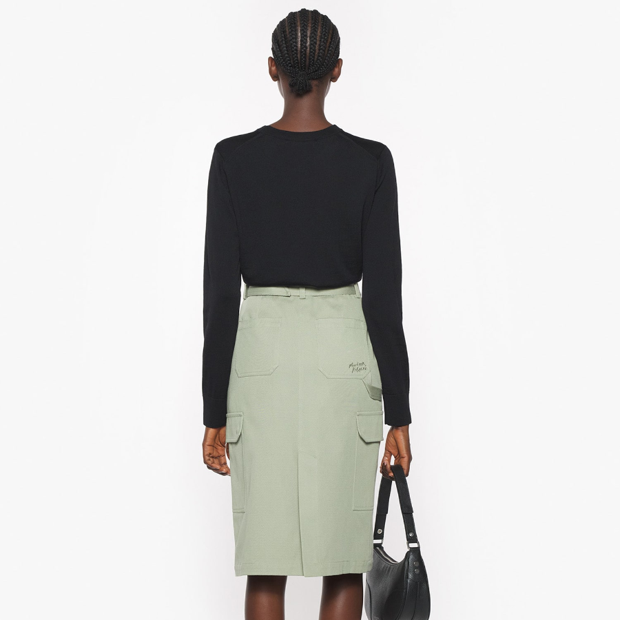 Maison Kitsuné Women Baby Fox Patch Regular Jumper