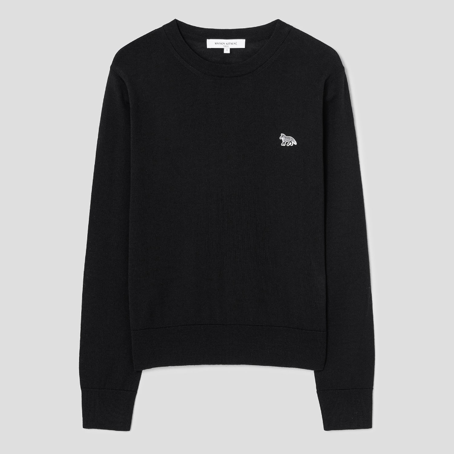 Maison Kitsuné Women Baby Fox Patch Regular Jumper
