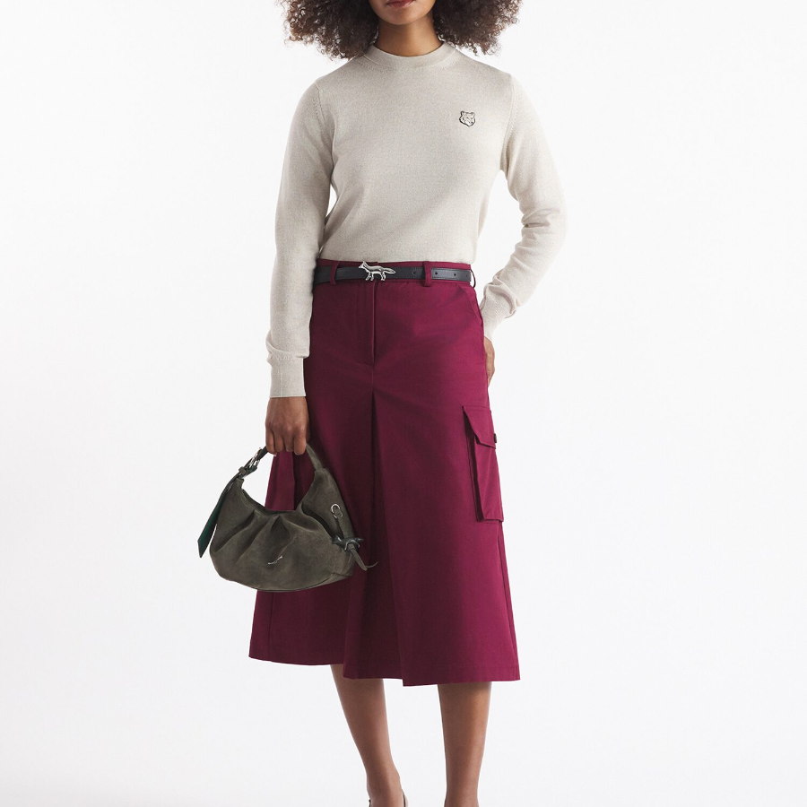 Maison Kitsuné Women Fox Head Patch Regular Jumper