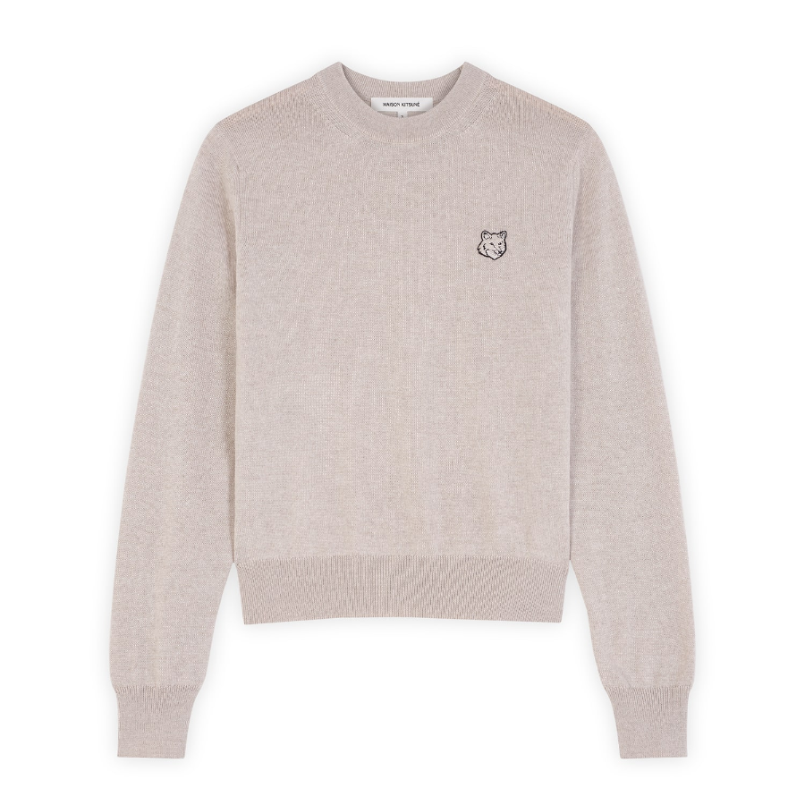 Maison Kitsuné Women Fox Head Patch Regular Jumper