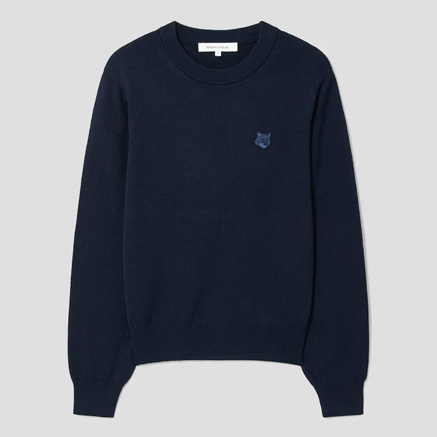 Maison Kitsuné Women Fox Head Patch Regular Jumper