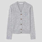 Maison Kitsune Women Bold Fox Head Embroidered Cropped Cardigan