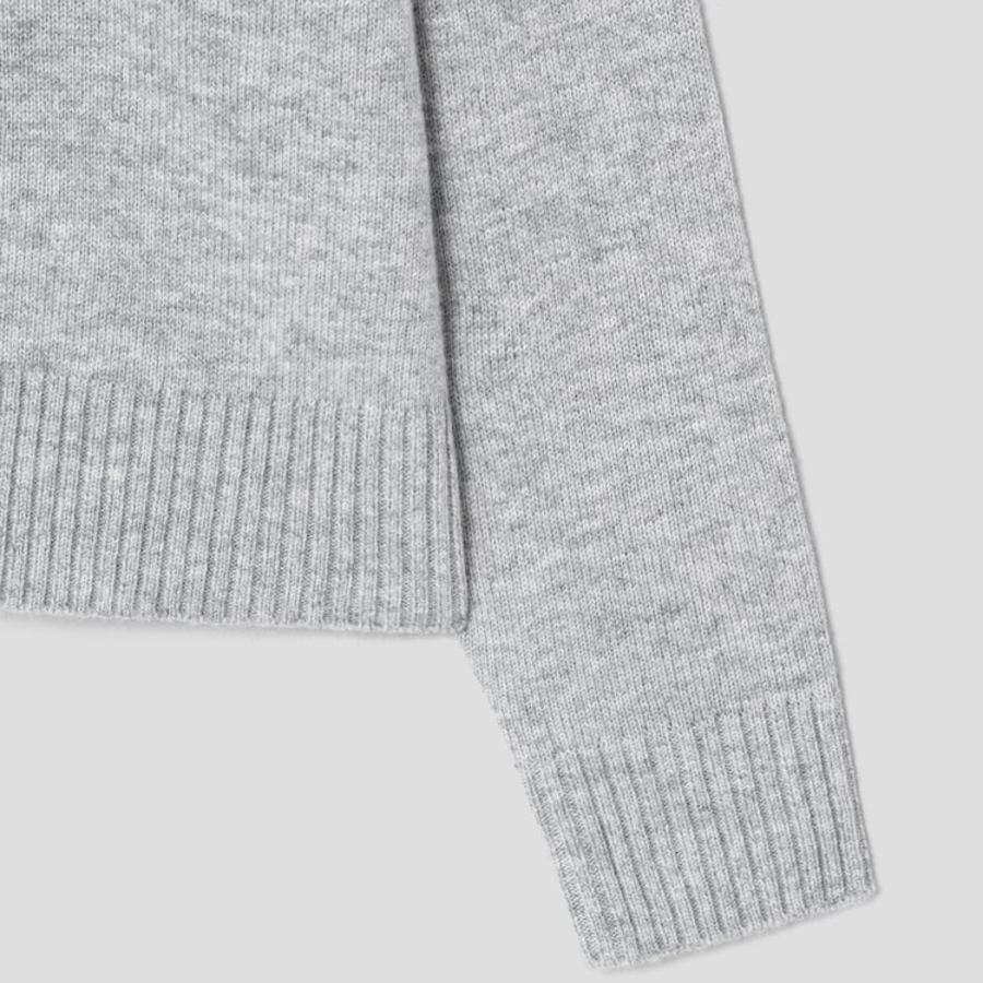 Maison Kitsune Women Bold Fox Head Embroidered Cropped Cardigan