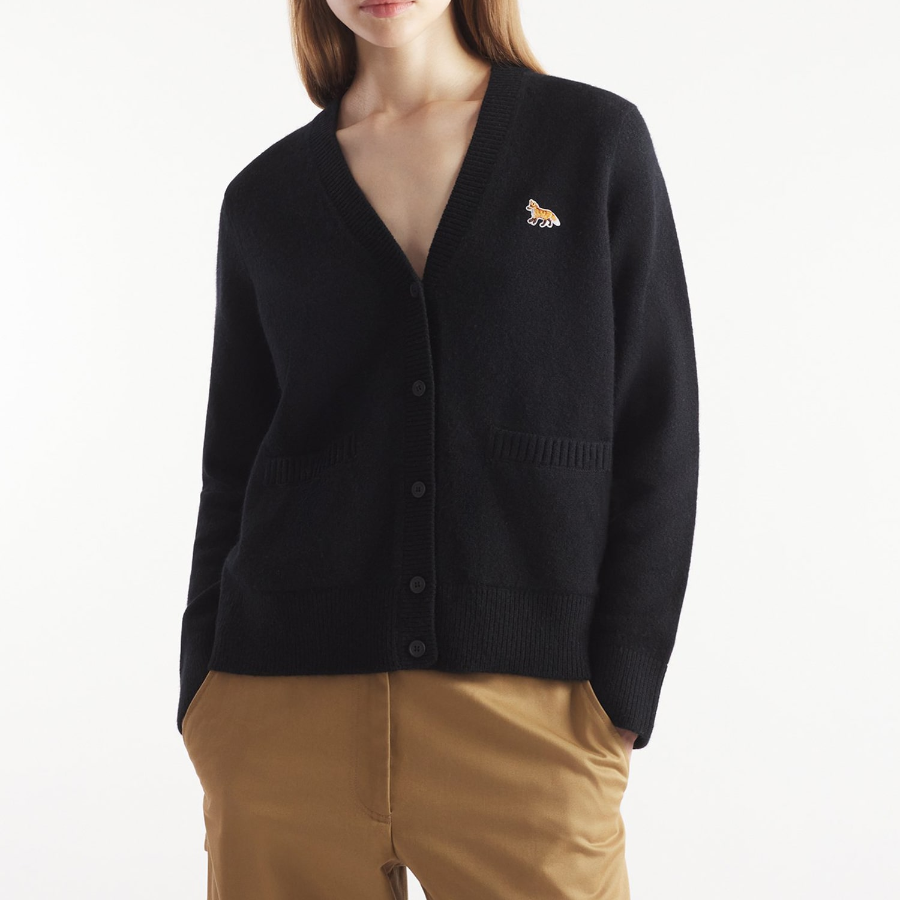 Maison Kitsune Women Baby Fox Patch Boxy Cardigan