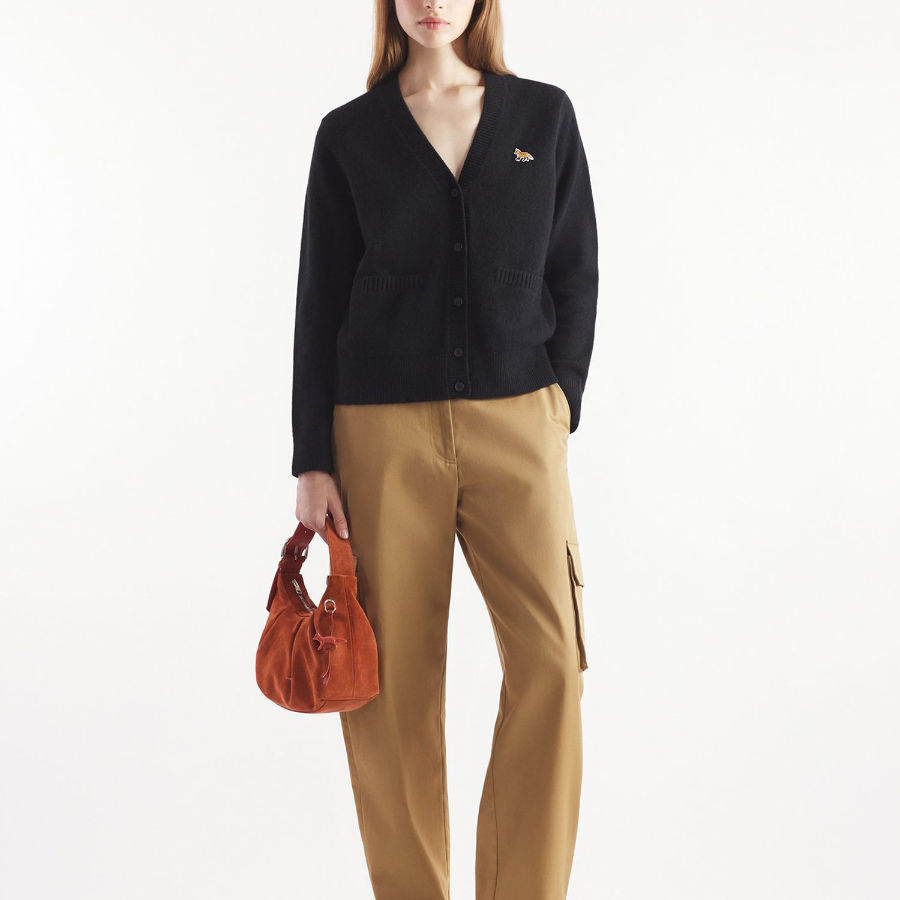 Maison Kitsune Women Baby Fox Patch Boxy Cardigan