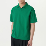 Slit Neck Piqué Polo Shirt [Irish Green]