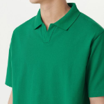 Slit Neck Piqué Polo Shirt [Irish Green]