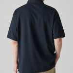 [Cooltandard] Relaxed Fit Piqué Polo Shirt [Navy]