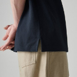 [Cooltandard] Relaxed Fit Piqué Polo Shirt [Navy]