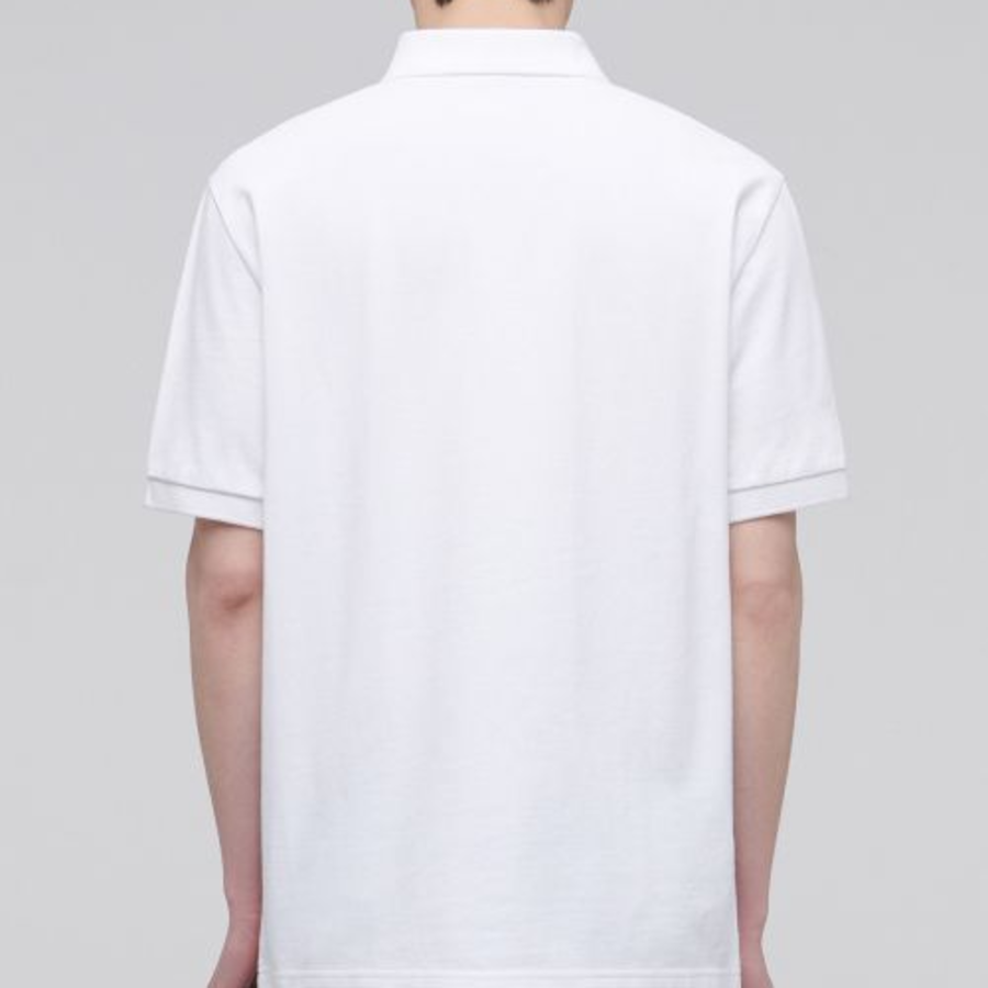 Basic Piqué Polo Shirt [White]
