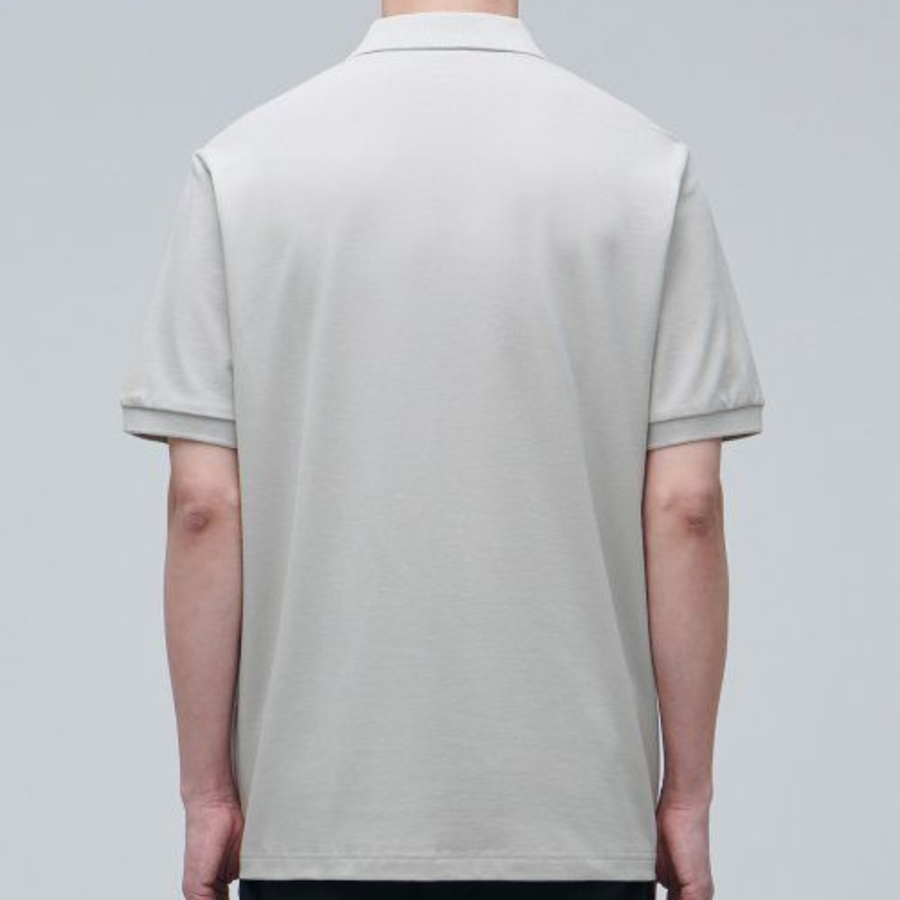 [Cooltandard] Piqué Polo Shirt [Mushroom]