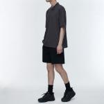 [Cooltandard] Relaxed Fit Piqué Polo Shirt [Dark Gray]