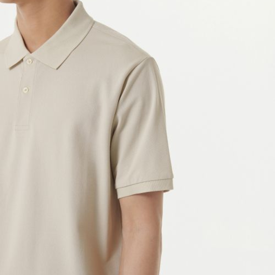[Cooltandard] Piqué Polo Shirt [Ecru]