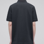 Basic Piqué Polo Shirt [Dark Grey]