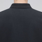 Basic Piqué Polo Shirt [Dark Grey]