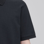 Basic Piqué Polo Shirt [Dark Grey]