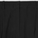 KUHO Cotton-Blended Tapered Fit Pants – Black