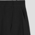 KUHO Cotton-Blended Tapered Fit Pants – Black