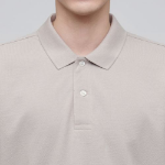 Basic Piqué Polo Shirt [Mushroom]