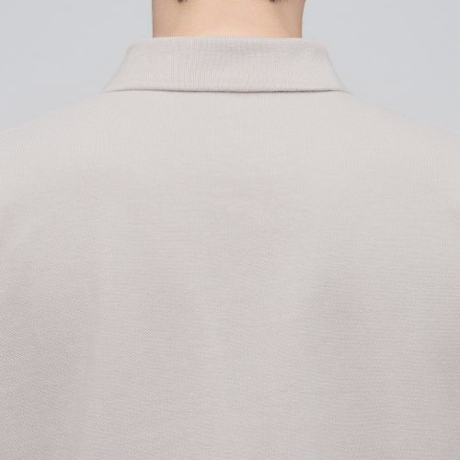 Basic Piqué Polo Shirt [Mushroom]