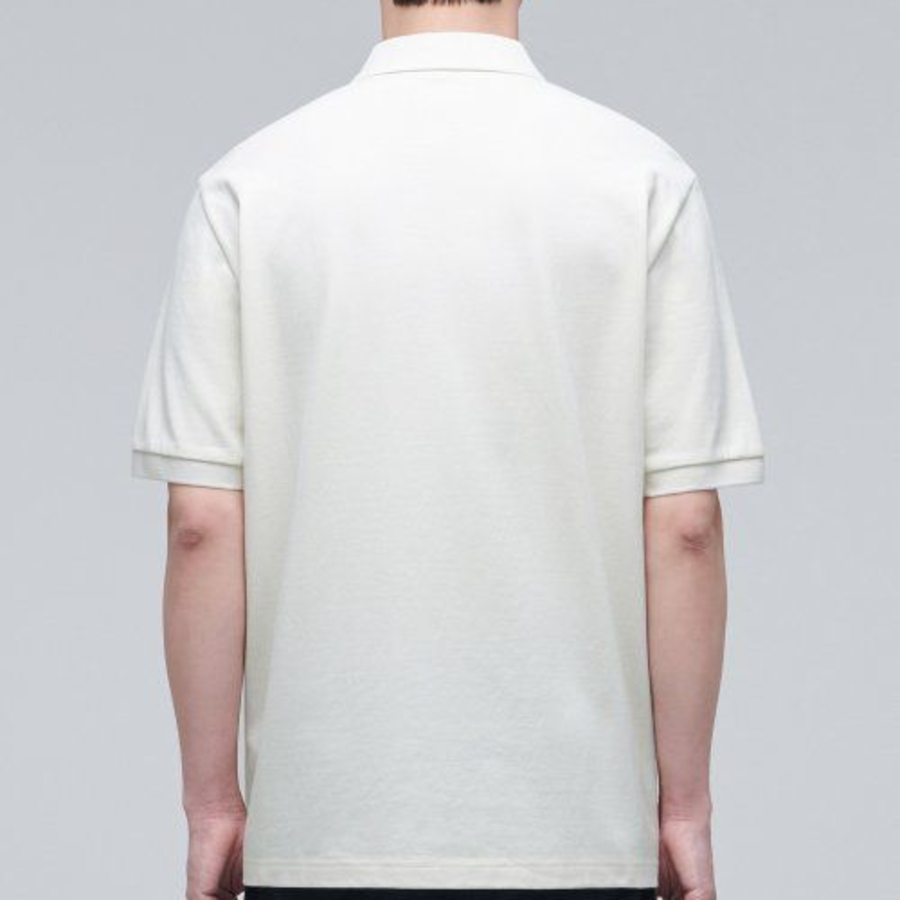 Basic Piqué Polo Shirt [Cream]