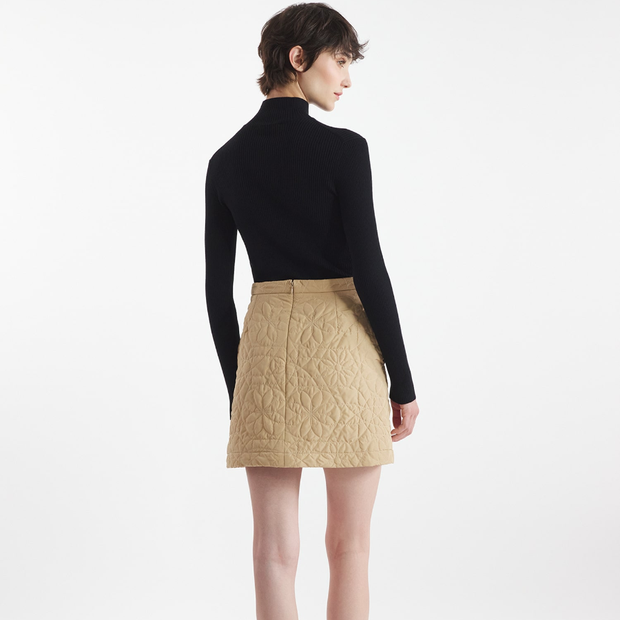 Maison Kitsune Women Baby Fox Patch Fine Ribbed Turtleneck