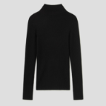 Maison Kitsune Women Baby Fox Patch Fine Ribbed Turtleneck