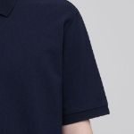 Basic Piqué Polo Shirt [Navy]