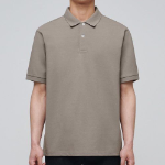 [Cooltandard] Piqué Polo Shirt [Dusty Beige]