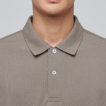 [Cooltandard] Piqué Polo Shirt [Dusty Beige]