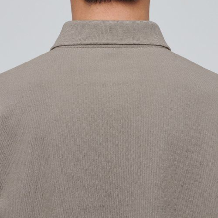 [Cooltandard] Piqué Polo Shirt [Dusty Beige]