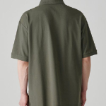 [Cooltandard] Relaxed Fit Piqué Polo Shirt [Khaki Grey]