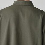 [Cooltandard] Relaxed Fit Piqué Polo Shirt [Khaki Grey]