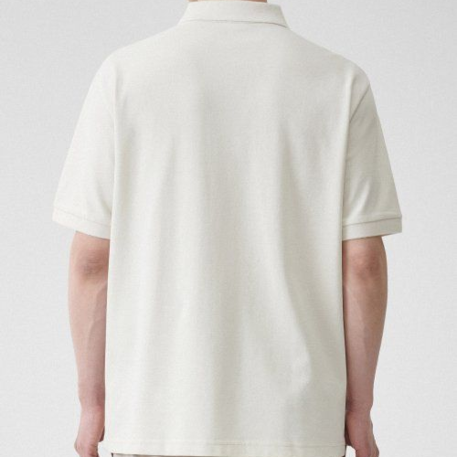[Cooltandard] Piqué Polo Shirt [Cream]