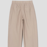 KUHO Cotton-Blended Tapered Fit Pants – Beige