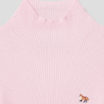 Maison Kitsune Women Baby Fox Patch Fine Ribbed Turtleneck