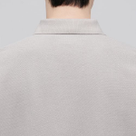 Slit Neck Piqué Polo Shirt [Mushroom]