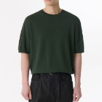 Cool Touch Crew Neck Short Sleeve Knit [Deep Green]